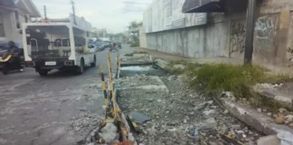 Lacson extension Road nga ginguba kag ginpabay-an, liwat na nga kay-uhon
