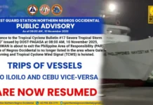 Byahe sang barko sa Northern Negros Occidental, nagresume na Byahe sang barko sa Northern Negros Occidental, nagresume na