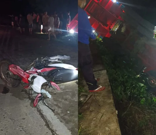 3 pilason sang nabungguan sang hauler truck ang motorsiklo sa Kabankalan City