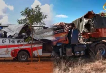 22 patay, 24 pilason sa pagkabunggo sang isa ka bus sa cargo truck sa Kenya