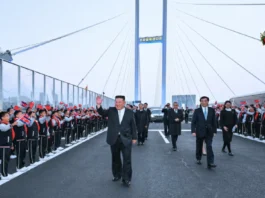 Launching sang taytay sa China nga magakonekta sa North Korea, gintambungan ni North Korean leader Kim Jong Un