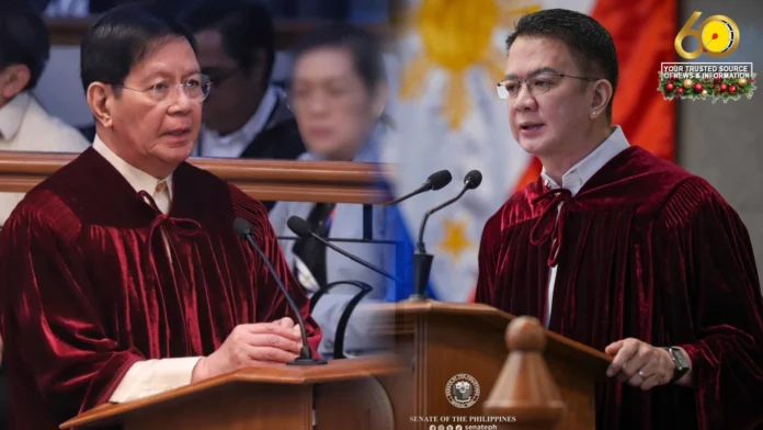 Presiding Officer Chiz Escudero, indi magbulos bilang Bise Presidente hinali ma-impeach si VP Sara; Sen. Ping Lacson, nagbalibad man sa pwesto Presiding Officer Chiz Escudero, indi magbulos bilang Bise Presidente hinali ma-impeach si VP Sara; Sen. Ping Lacson, nagbalibad man sa pwesto