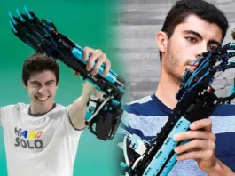 Lalaki nga may deperensya sa pagdevelop sang kamot, naghimo sang prosthetic arms gamit lamang ang mga LEGO bricks