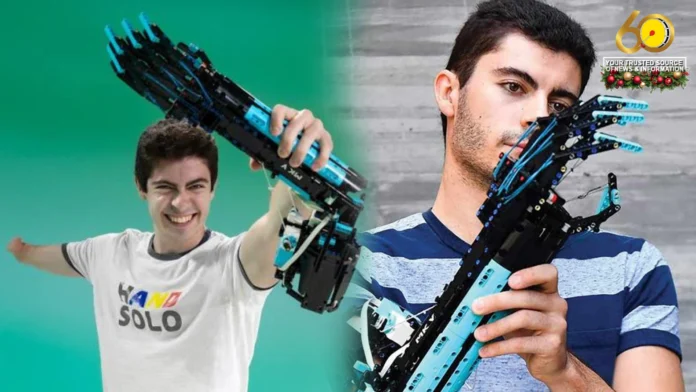 Lalaki nga may deperensya sa pagdevelop sang kamot, naghimo sang prosthetic arms gamit lamang ang mga LEGO bricks Lalaki nga may deperensya sa pagdevelop sang kamot, naghimo sang prosthetic arms gamit lamang ang mga LEGO bricks