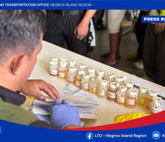 Pito ka mga drivers, nagpositibo sa ginpatigayon nga random drug testing sang LTO NIR sa Bacolod North Bus Terminal