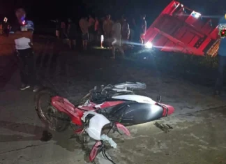 Tatlo ka menor de edad nga sakay sa motorsiklo, pilason matapos mabungguan sang hauler truck sa Kabankalan City