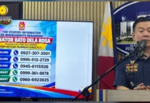 PNP, naglunsyar sang hotlines para tawagan sang may impormasyon tuhoy kay Sen. Bato Dela Rosa