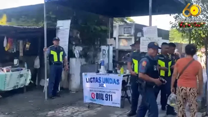Handumanan Cemetery, ginalibot na sang mga kapulisan agud masiguro ang seguridad sang mga nagabisita pila ka adlaw antes ang November 1. Handumanan Cemetery, ginalibot na sang mga kapulisan agud masiguro ang seguridad sang mga nagabisita pila ka adlaw antes ang November 1.