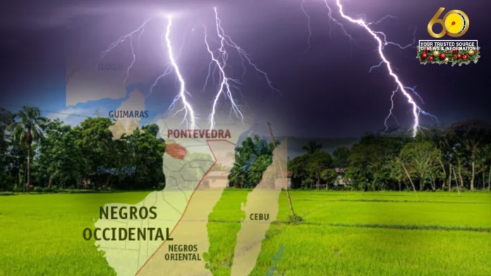 Tatlo patay, tatlo ang padayon nga ginabulong matapos nga maigo sang kilat sa Pontevedra, Negros Occidental Tatlo patay, tatlo ang padayon nga ginabulong matapos nga maigo sang kilat sa Pontevedra, Negros Occidental