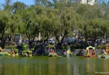 Makukulay at naggagandaahang bangka, nagpakitang gilas sa isinagawang Fluvial Parade sa Burnham Lake, Baguio City; Grand Street Dance Parade at Grand Float Parade sa susunod na linggo, pinaghahandaan