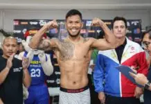 Filipino Olympian ken boxer Eumir Marcial, nangabak kontra iti kalabanna a Thai babaen ti knockout