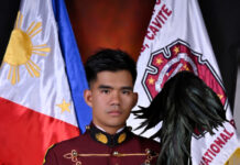 Kaunaan a kadete ti Sabangan, Mt. Province, umaaw-awat ti pammadayaw kalpasan ti panagbalinna kas Top No. 8 iti kaleppas a 45th Philippine National Police Academy Commencement Exercises ti ‘Layag-Diwa’ Class of 2024