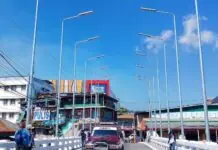 Pines park bridge iti La Trinidad, Benguet naisubli iti one way scheme