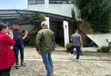 Search operation iti pagtaengan nga adda pakainaiganna kenni sigud a presidential spokesperson Atty. Harry Roque idiay Pineswood, Tuba, Benguet, balligi a naipatungpal