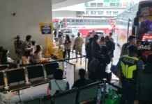 Panagbyahe dagiti bus iti siudad ti Baguio kadagiti nagduduma a ruta, naipasigurado iti baet ti mapaspasaran a bagyo