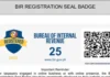 Panangipakita iti registration seal badge dagiti online sellers, temporaryo a sinuspinder ti BIR