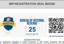 Panangipakita iti registration seal badge dagiti online sellers, temporaryo a sinuspinder ti BIR