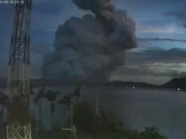Agarup 100 a residente sadiay Agoncillo, nagbakwit gapu iti panagbettak ti Taal Volcano sadiay Batangas