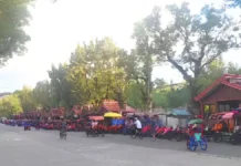 Panangrenovate kadagiti bike rental stalls idiay Burnham Park, manamnama a malpas iti ngudo ti agdama a bulan
