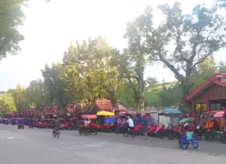 Panangrenovate kadagiti bike rental stalls idiay Burnham Park, manamnama a malpas iti ngudo ti agdama a bulan