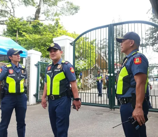 BCPO, nangipatungpal iti inspeksyon iti Baguio City Public Cemetery