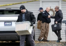 Ubay-ubay nga mga butang, nakuha sa mga pulis sa Bent, Oregon gikan sa gisuhid nga balay sa shooting suspect
