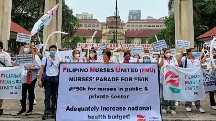 Filipino Nurses United, dismayado sa pagkibhang og ₱6.4-B sa 2027 DOH budget