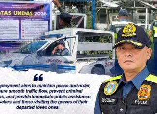 6,486 ka personnel, ipakatap sa tibuok Caraga Region alang sa pag-obserbar sa All Saints’ Day ug All Souls’ Day
