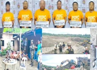 8 ka Chinese illegal miners ug 10 ka Pinoy nga ndakpan sa Surigao City, gikasuhan na