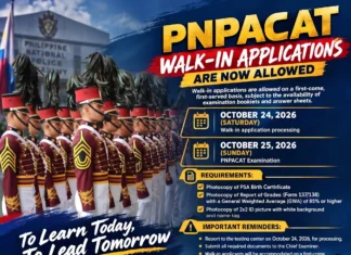 Walk-in applicants para sa PNPA admission test, tatanggapin sa ISU Cauayan ngayong araw