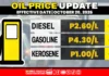 Presyo sa diesel misaka, gasolina ug kerosene mi-us-os