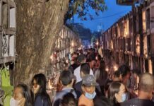 5,000 ka mga tawo ang mibisita sa mga sementeryo sa dakbayan sa Sugbo Martes sa buntag