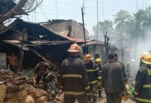 Patay ang usa ka lalaki atol sa sunog nga miulbo sa Sitio Tayong, Brgy. Talamban, dakbayan sa Sugbo:35 ka mga balay ang naugdaw