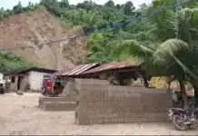 9 ka mga pamilya apektado sa landslide sa Barangay Pulangbato