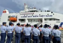 Barko sa Vietnam Coast Guard, miabot na sa Pilipinas alang sa joint exercise