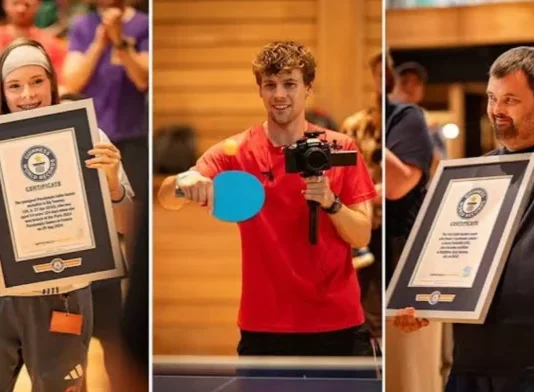 Grupo nga Pongfinity, mipakita sa talagsaong kahanas sa table tennis pinaagi sa Guinness World Records