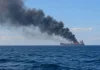 Barko sa Romania, nasunog nunot sa pag-atake sa drone sa Black Sea