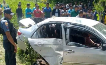 Apat na sakay ng Toyota Vios, nasawi sa pamamaril sa Datu Abdullah Sangki, Maguindanao del Sur