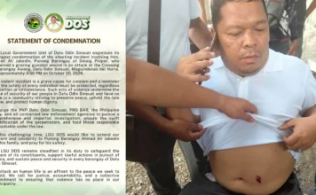 Pamamaril sa Punong Barangay sa Datu Odin Sinsuat, MagNorte, kinondena ng LGU; hustisya, igiit