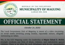 LGU Maguing, kinondena ang umano’y pangmaltrato sa sanggol sa viral na video sa Lanao Del Sur