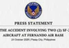 PAF, nakipag-ugnayan na sa mga pamilya ng apat na pilotong nasawi sa aircraft accident