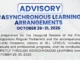 Cotabato City, ipatutupad ang asynchronous learning sa lahat ng antas mula Oktubre 26 hanggang 31
