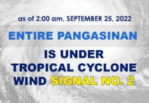 Lalawigan ng Pangasinan, nasa ilalim na ng Red Alert Status