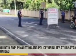 San Quintin PNP, pinaiigting ang police visibility at ugnayan sa komunidad