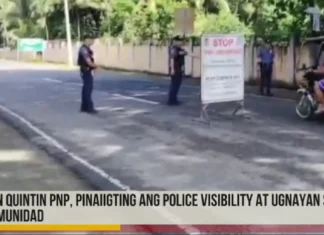 San Quintin PNP, pinaiigting ang police visibility at ugnayan sa komunidad