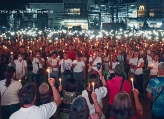 Daan-daang residente sa Urdaneta City, nagdaos ng prayer rally para sa 8 opisyal na sinibak ng Ombudsman dahil sa kasong administratibo