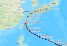Bagyong Champi, nanalasa sa Taiwan; mga pinoy, ligtas ang kalagayan