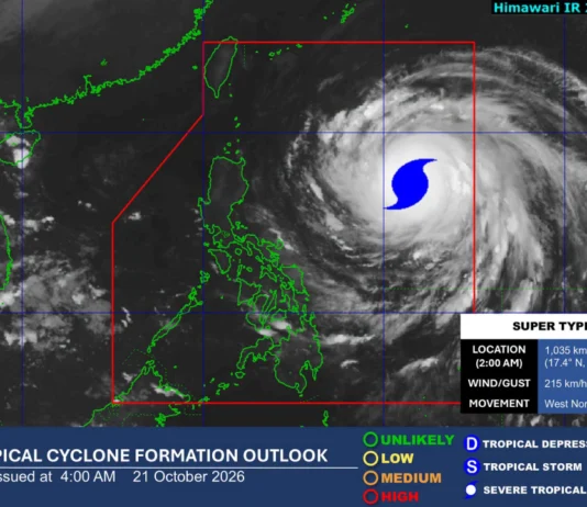 Super Typhoon Rosal, lalo pang lumakas; Signal no. 1, nakataas na sa ibang lugar