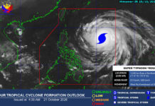SUPER TYPHOON ROSAL, MIKUSOG; SIGNAL NO. 1, GIPATUMAN NA SA DAGKONG BAHIN SA LUZON