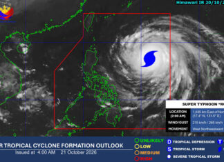 SUPER TYPHOON ROSAL, MIKUSOG; SIGNAL NO. 1, GIPATUMAN NA SA DAGKONG BAHIN SA LUZON